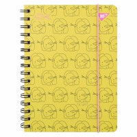 Блокнот пруж. A5 80арк. Hey Helly з гумкою 151837/Yes/(1)(10)(20)