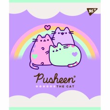 Зошит A5 YES 18арк. лін. мат. ВДЛ+ УФ-виб Pusheen 766826(10)(200)