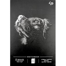 Скетчбук A6 20арк. б/лін. Animals sketchbook two,пес 87034/Profiplan/(20)