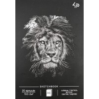 Скетчбук A6 20арк. б/лін. Animals sketchbook three,лев 40425/Profiplan/(20)