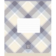 Зошит 12арк. лін. Школярик Plaid pattern ВД-лак 012-3345LL(30)(300)