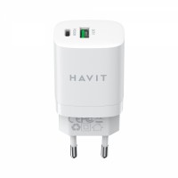 Зарядний пристрій Havit HV-UC30 2USB 30W white