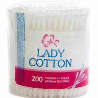 Ватні палички Lady Cotton 200шт 7604/2737 в банці(24)