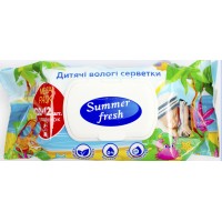 Серветки вологі Super Fresh Summer 132шт 1738