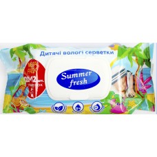 Серветки вологі Super Fresh Summer 132шт 1738