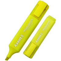 Текстмаркер "Axent" клин. Highlighter 1-5мм жовтий №2537-08