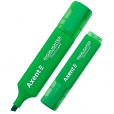 Текстмаркер "Axent" клин. Highlighter 1-5мм зелений №2537-04