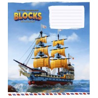 Зошит 12арк. кос.лін. Школярик "Lucky blocks" ВД-лак №012-3400C(30)(300)