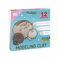 Пластилін "Yes" Pusheen 12 кольор. 240гр №540669