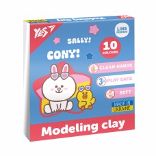 Пластилін "Yes" Line Friends 10 кольор. 200гр №540664