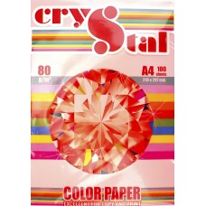 Папір кольор. А4 80г/м неон Crystal Color Paper Neon Pink 342 (рожевий)(100)