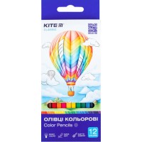 Олівці кольор. 12 кольор. Kite К-051 Classic