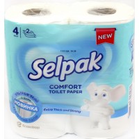 Туалетний папір Selpak Comfort 2шар. (4шт) біл. 2117