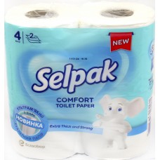 Туалетний папір "Selpak" Comfort 2шар. (4шт) біл. №2117