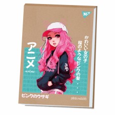 Альбом для малюв. склейка 20/100 A4 "Anime" крафт білила №130579/Yes/(6)(60)