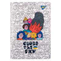 Блокнот A5 70арк. кліт. пласт. обкл. Stand with Ukraine 681858/Yes/(20)(40)