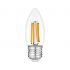 Лампа Etron Filament Power прозоре скло LED 1-EFP-1121  C37 12Вт 3000K Е27(10)