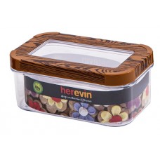 Контейнер для харч. прод. пласт. "Herevin Wood" Transparent Lid 600мл №161211-003