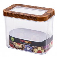Контейнер для харч. прод. пласт. "Herevin Wood" Transparent Lid 1,2л №161212-003