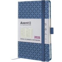 Щотижн. A5 "Axent" дат2025 Partner Gently темне море №8522-25-05-A