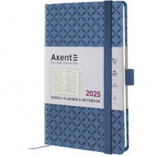 Щотижн. A5 "Axent" дат2025 Partner Gently темне море №8522-25-05-A