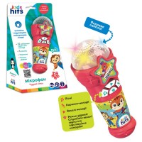 Мікрофон Kids Hits,пісні, мелодії,на бат-ці,в кор-ці,14х25,5х8,3см KH16/004(24) КІ