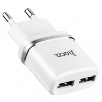 Зарядний пристрій Hoco №C12 швидка зарядка 2USB 2.4A white