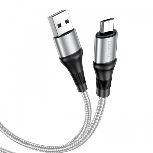 Кабель USB > microUSB HOCO X50 1м grey