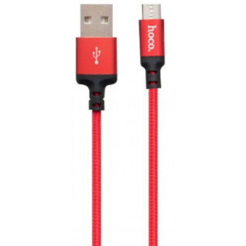 Кабель USB > microUSB HOCO X14 1м red