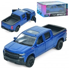 Джип метал. інер-ий Автосвіт (1:43) 2019 Chevy Silverado Trail Boss,11,5см AS-3021