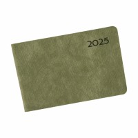 Щоден. B6 "Leo Planner" дат2025 128арк. Monte м'яка обкл.,зелений №252560