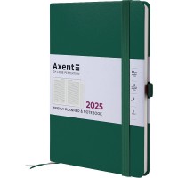 Щотижн. A5 "Axent" дат2025 Prime Strong зелений ліс №8507-25-61-A(20)