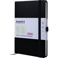 Щотижн. A5 "Axent" дат2025 Prime Strong чорний №8507-25-01-A(20)