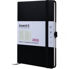 Щотижн. A5 "Axent" дат2025 Prime Strong чорний №8507-25-01-A(20)