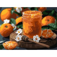 Картини по номерах акрил. Мандариновий мед 30х40см KHO5698/Ідейка/