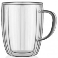 Набір чашок скло (2шт) 450мл Ardesto з подвійними стінками AR2645BHN