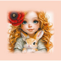 Блокнот 100х100мм 48арк. інтегр. обкл.,мат. лам. №24318/БК004/12/Мандарин/(20)