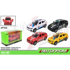 Машина метал. "Автопром" в кор-ці,16,5х9,5х6,5см,4 кольори №AP7535 КІ