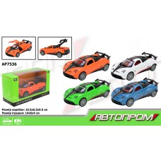 Машина метал. "Автопром" в кор-ці,16,5х9,5х6,5см,4 кольори №AP7536 КІ