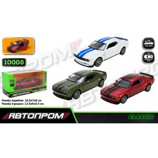 Машина метал. "Автопром" Dodge Challenger,відчин. двері,в кор-ці 16,5х7х8см КІ