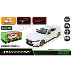 Машина метал. "Автопром" BMW 3.0 CSL,1:34,на бат-ці,світ.,звук,відчин. двері,в кор-ці КІ