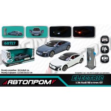 Машина метал."Автопром"Audi RS e-tron GT,1:36,на бат-ці,світ.,звук,відч.двер,в кор№68717КІ