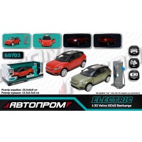 Машина метал."Автопром"VolvoXC40Recharge,1:32,бат,світ,звук,відч. дв,в кор20х9x9см№68703КІ