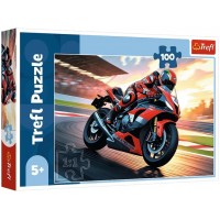 Пазли Trefl 100ел. Швидкий мотоцикл №16489