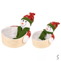 Кошик новорічний 14/17см 2шт R34191