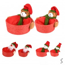 Кошик новорічний 14/17см 2шт R34192