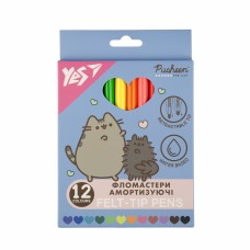 Фломастери Yes 12кольор. Pusheen амортизуючі 650581(12)(192)