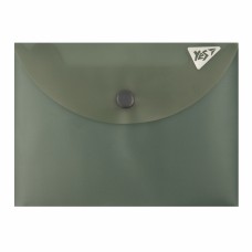 Папка-конверт "Yes" №492330 В7 "Fusion" на кнопці,зелена