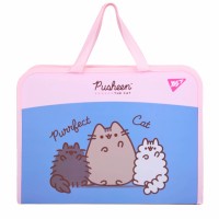 Папка-портфель "Yes" №492317 А4 "Pusheen" з ручками(12)(48)