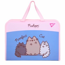 Папка-портфель "Yes" №492317 А4 "Pusheen" з ручками(12)(48)